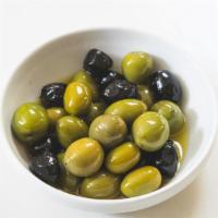 Mixed Olives · citrus. bay leaf