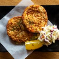 Crab Cakes · Fish cake made from crab.