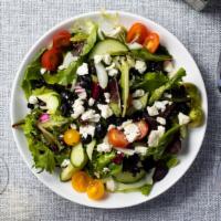 Your Italian Salad · Mix greens, cherry tomato, onions, cucumber, and Italian dressing.