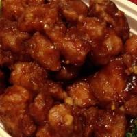 General Tso'S Chicken · Chunks of chicken deep-fried to crispy then sauteed in our chef's special sauce on a bed of ...