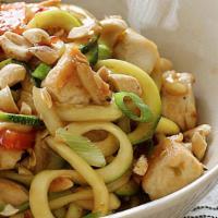 Kung Pao Chicken · Chicken stir-fried with bell peppers, celery, onions, zucchini and peanuts
