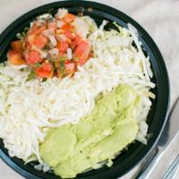 Burrito Bowl · In a bowl, your favorite choice of meat, rice, black beans, lettuce, cheese, pico de gallo, ...