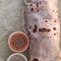 Carne Asada Burrito · Carne asada, pico de gallo and guacamole.