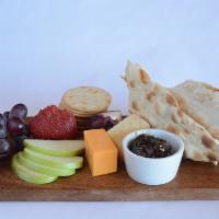 Artisan Cheese Board With Gluten Free Crackers · Chef's selection of seasonal cheeses and accoutrements.