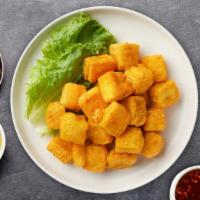 Fried Tofu · (6 pieces) Cooked in oil.
