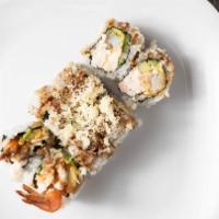 Shrimp Tempura Roll · Shrimp tempura, cucumber, avocado and crab mix.