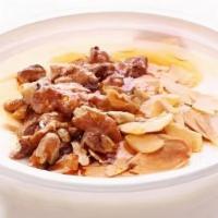 Mixed Nuts Milk Pudding 琥珀双皮奶 · House -made milk pudding with nuts