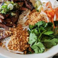 Bun Thit Nuong · Vermicelli noodle with charbroiled pork.