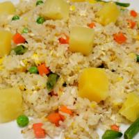 Gluten-Free Pineapple Fried Rice · Gluten free.