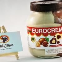 Eurocrem · Eurocrem | Dark chocolate sauce | Whipped cream | Chocolate sticks
