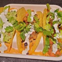 3 Plain Rolled Tacos Chs & Guac · With cheese and guacamole