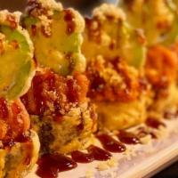 Las Vegas Roll · salmon, crab, avocado, cream cheese, deep-fried tempura, eel sauce