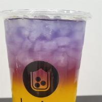 Butterfly Pea Lemonda, Mango · Butterfly Pea Tea, Lemonada, Mango Syrup