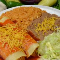 #4. 2 Enchiladas · Choice of Beef or Chicken or Cheese Enchilada Includes Lettuce. All combos include Rice and ...