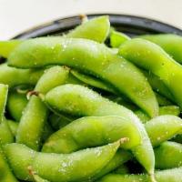 Edamame · Lightly salted soybeans in the pod