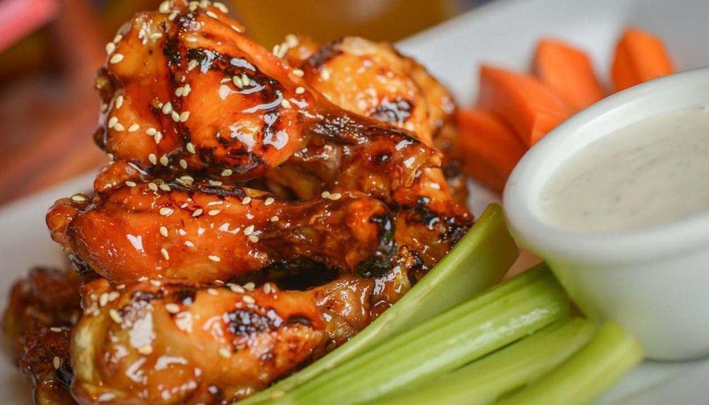 Citrus Teriyaki · If you can’t handle it, don’t order it! No refunds! over 1 1/2 lb drumettes / choice of sauce / ranch or bleu cheese.