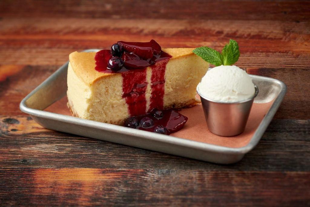 Cheesecake · New York Style Creamy Cheese Cake with a Hint of Vanilla & Lemon
