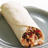 Small Burrito · your choice of  tortilla, rice, refried, black, or pinto beans, choice of protein, cheese,  ...