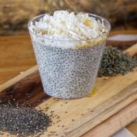 Chia Seeds Lavender Pudding (Vegan) · Vegan and wholesome, made in house with hemp milk and lavender flowers.