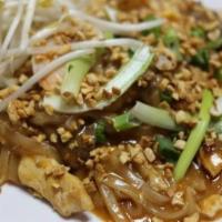 Pad Thai/No Sale Peanut Sauce · STIR FRIED THIN RICE NOODLE WITH BEAN SPROUT,EGG,ONION.GROUND PEANUT AND LIME