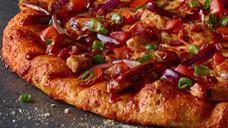 Bbq Chicken (Medium) · Backyard BBQ meets handmade pizza. Grilled white meat chicken, bacon, Cheddar, tomatoes, red...