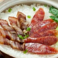 Assorted Preserved Hong Kong Style Sausage & Meat In Clay Pot Rice 臘味煲仔飯 · 