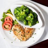 Grilled Chicken · A large chicken breast marinated in our special herb dressing.