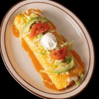 Burrito Guadalajara (Two Meats) · Extreme burrito! Stuffed with your choice of steak, grilled chicken or shrimp; rice and bean...