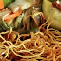 Chicken Lo Mein (Lunch) · Includes fried rice and spring roll.