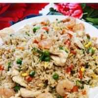  Egg  Fried Rice  · Egg fried rice with scallions.