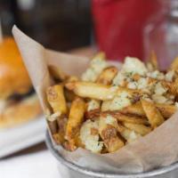 Truffled Garlic Fries · with Portland Organic Ketchup