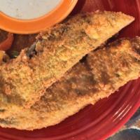 Green Chile Strips · breaded New Mexico
chiles, green chile ranch
