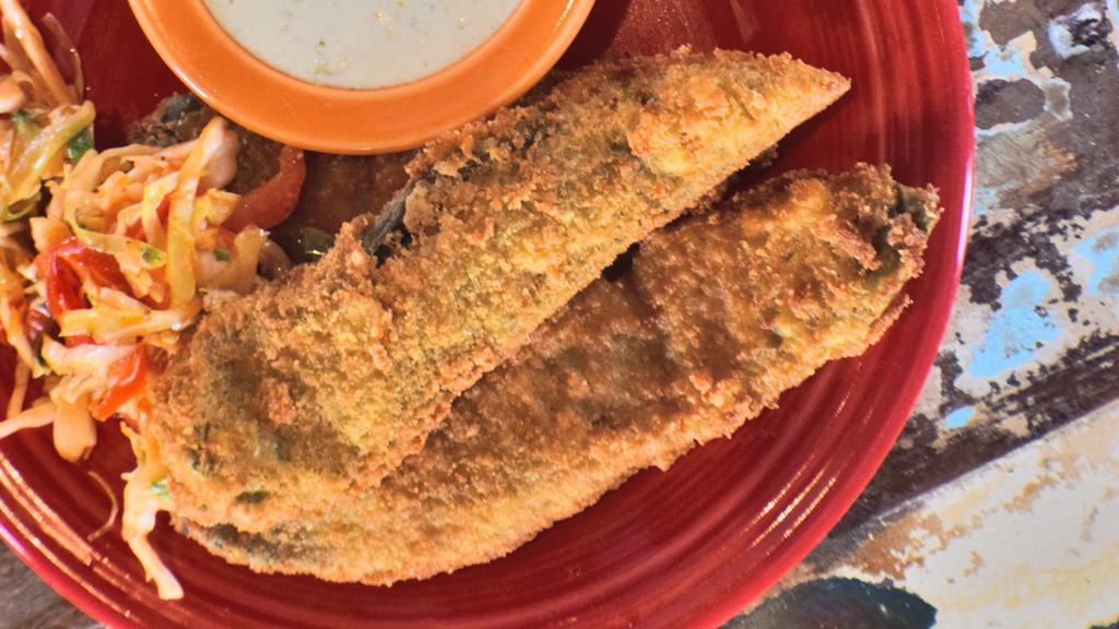 Green Chile Strips · breaded New Mexico
chiles, green chile ranch
