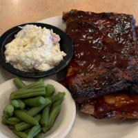 Bbq Pork Ribs · Full rack of bbq pork ribs