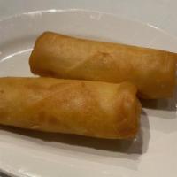 Spring Rolls · Two crispy spring rolls with shrimp, chicken and vegetables.