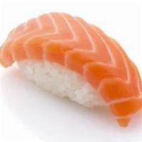 Salmon Sushi (Sake Nigiri) · 6 pieces sake nigiri.