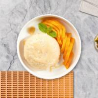 The Gods Of Sticky  Rice With Mango · Sweet sticky rice served with fresh mango and our house-made sweet and salty coconut sauce, ...