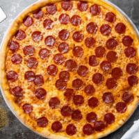 The Perfect Pepperoni Pizza · Authentic Neapolitan-style pizza topped with San Marzano tomato sauce, a blend of italian ch...