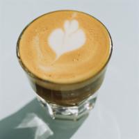 Cortado 4Oz · double shot of espresso with two ounces of steamed alternative milk.