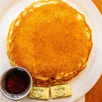 Buttermilk Pancakes · Veggie.  Three pancakes,  includes one topping and syrup.