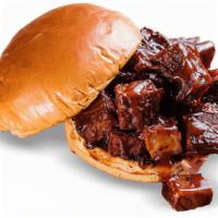 Burnt Ends Sandwich · Tender pieces of Texas Beef Brisket seared and caramelized with Sweet & Zesty® BBQ sauce. Se...