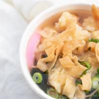 Shrimp Tempura Udon · Hot Japanese style soup and noodles with 2 shrimp tempuras