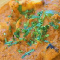 Paneer Tikka Masala · Cottage cheese cooked in tikka masala sauce. Served with Rice Pulav.Contains Nuts. Gluten Fr...