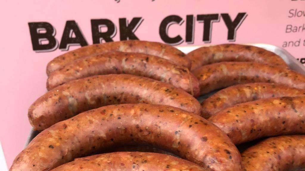 Sausage Links · Choose Two: Beer link sausage or Texas Hot Link Sausage. Both are handcrafted and slow-smoked while the smoker is warming up.