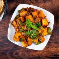 Chilli Paneer · Deep fried paneer sautéed with onions and green chilies.