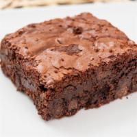 Chocolate Chunk Brownie · Classic chewy brownie made with chunks of Theo chocolate.