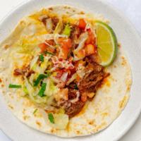 Sheredded Beef Soft Taco · 