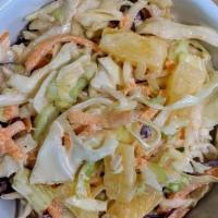 Pineapple-Cabbage Slaw · Side of Creamy and Sweet Pineapple Cabbage Slaw