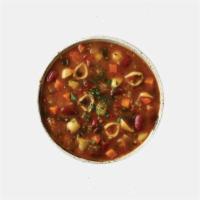 Minestrone Soup · Tomatoes, Zucchini, Celery, Carrots, Spinach, Onions, Pasta, Kidney Beans.



DAIRY-FREE
VEG...