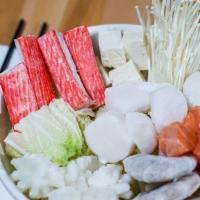 Seafood · Chef built hot pot with the following add-ons: scallop, shrimp shell on, squid calamari, cra...